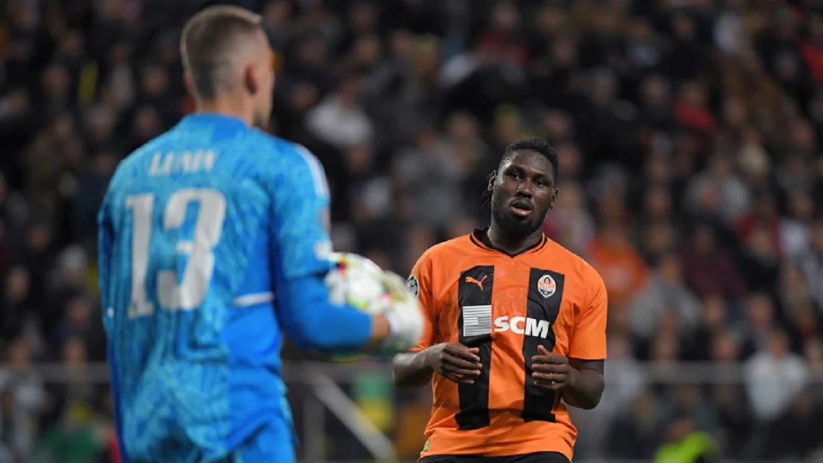 Андрей Лунин в матче Шахтер – Реал / ФК Шахтер