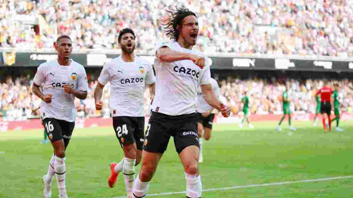 Перші голи Кавані в Ла Лізі у відеоогляді поєдинку Валенсія – Ельче – 2:2