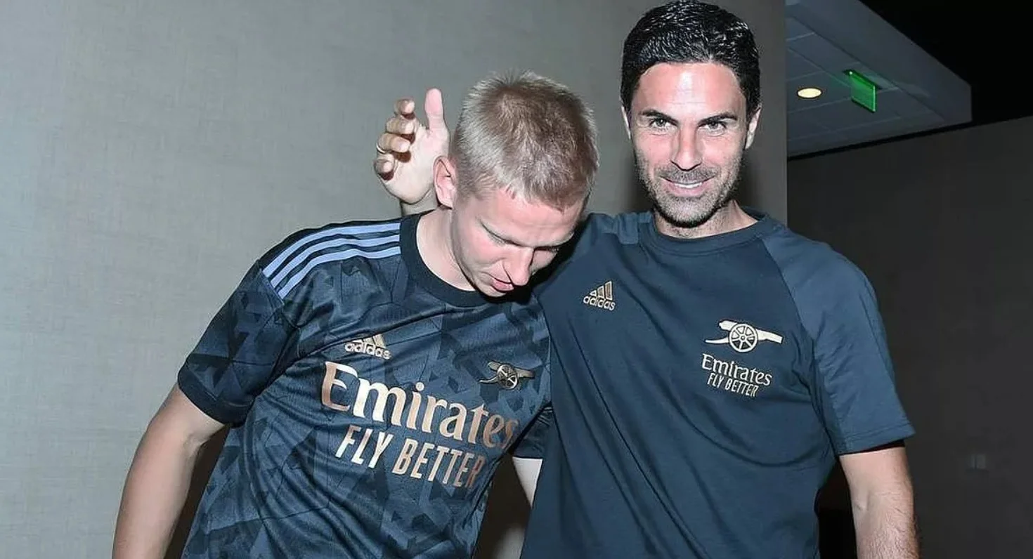 Зинченко и Артета / Сайт Арсенала