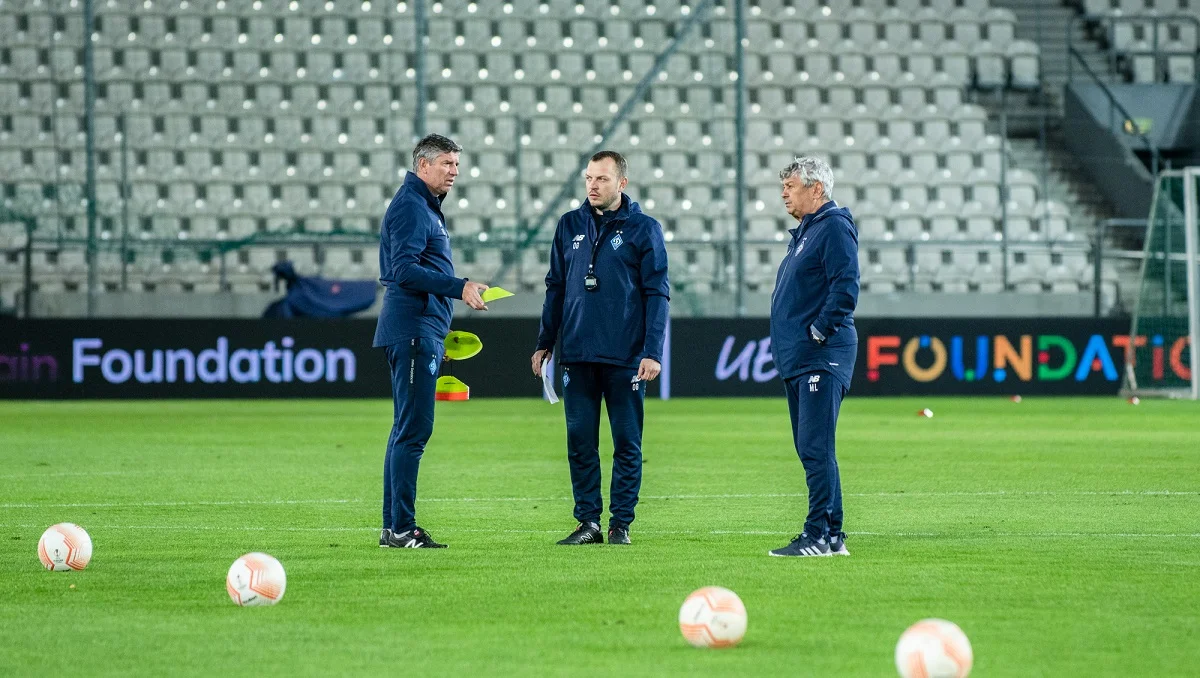 Мирча Луческу с помощниками / Сайт Динамо