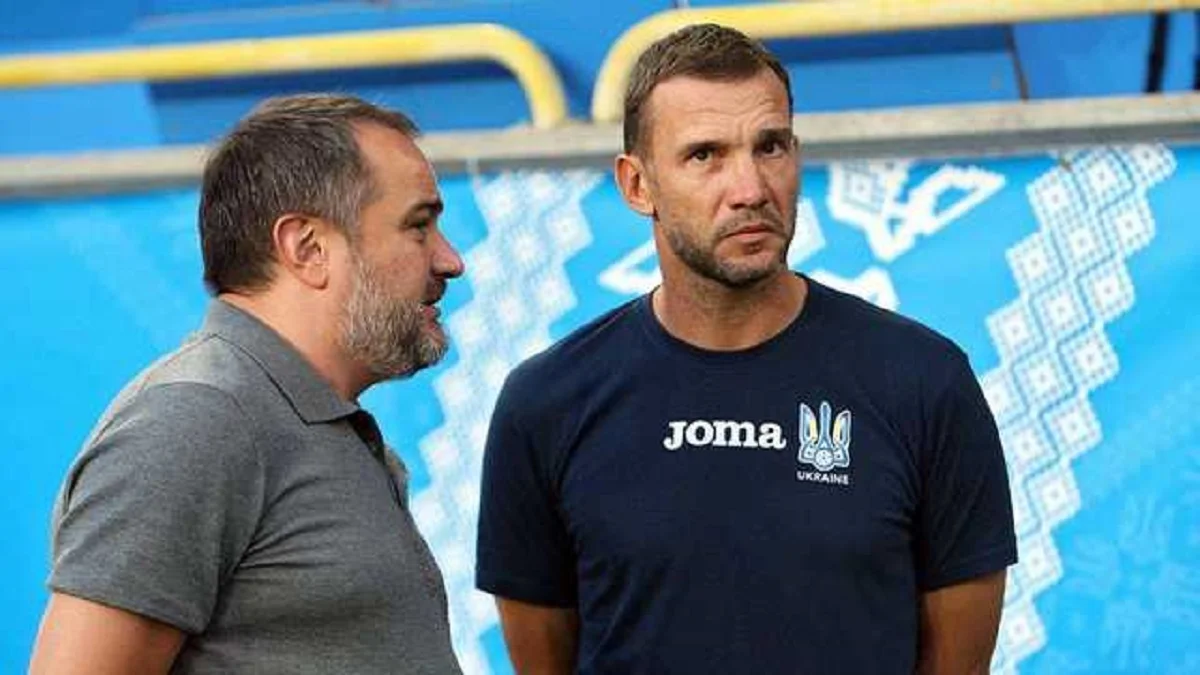 Андрей Павелко и Андрей Шевченко / Фото из открытых источников