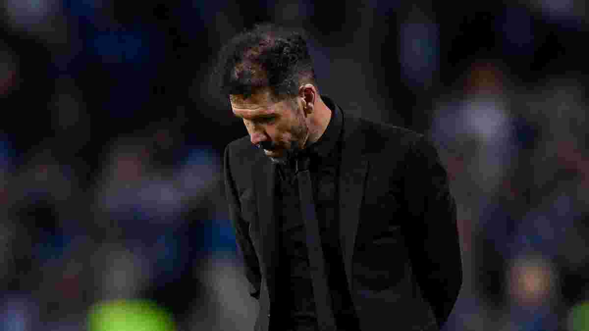"Мы облажались": Симеоне красноречиво прокомментировал позор Атлетико в еврокубках