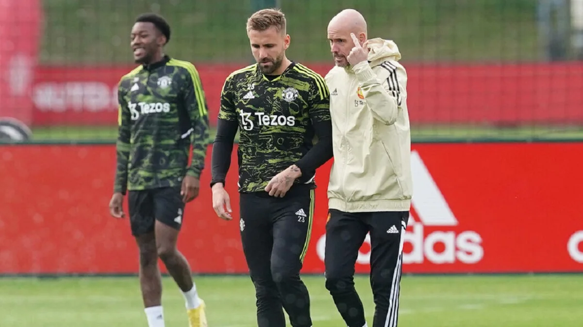 Люк Шоу та Ерік Тен Хаг / Манчестер Юнайтед