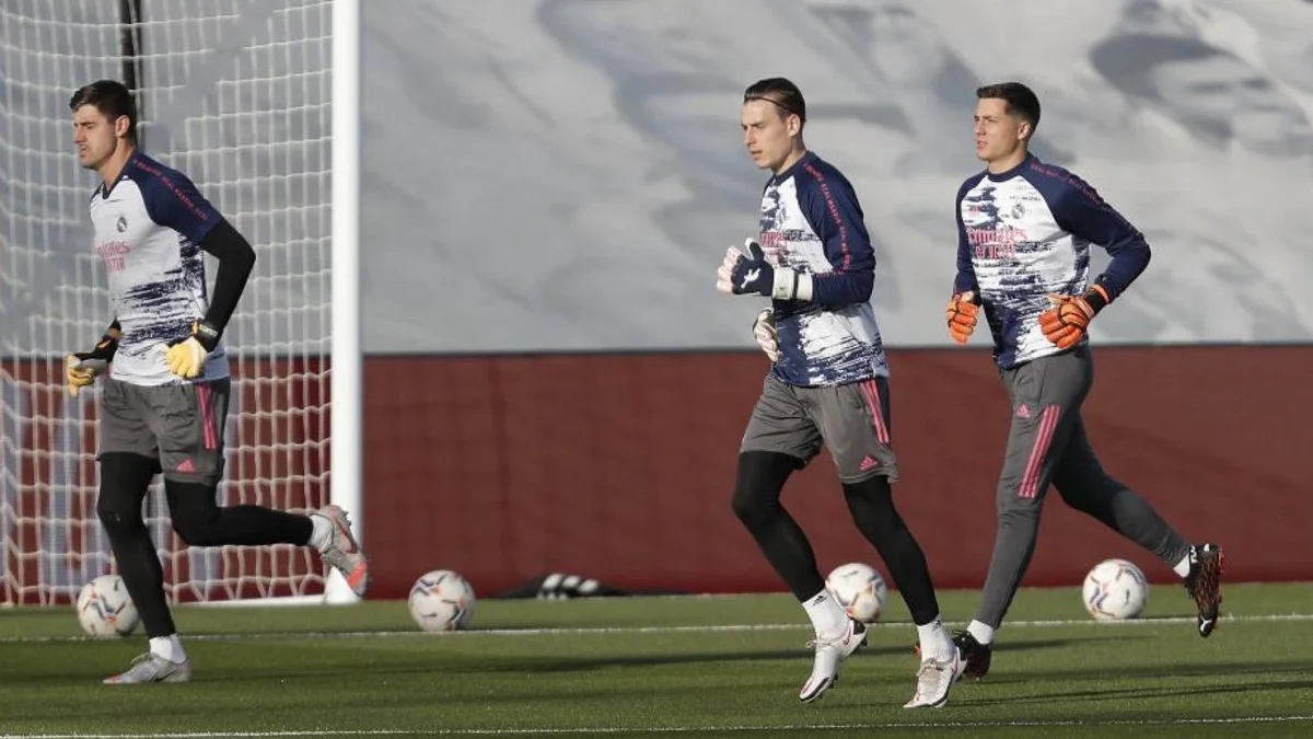 Андрей Лунин с партнерами / ФК Реал Мадрид