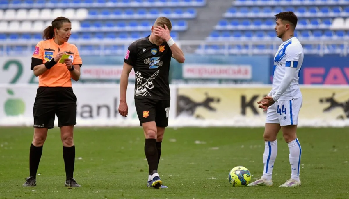 Екатерина Монзуль в матче Ингулец – Динамо / Динамо Киев