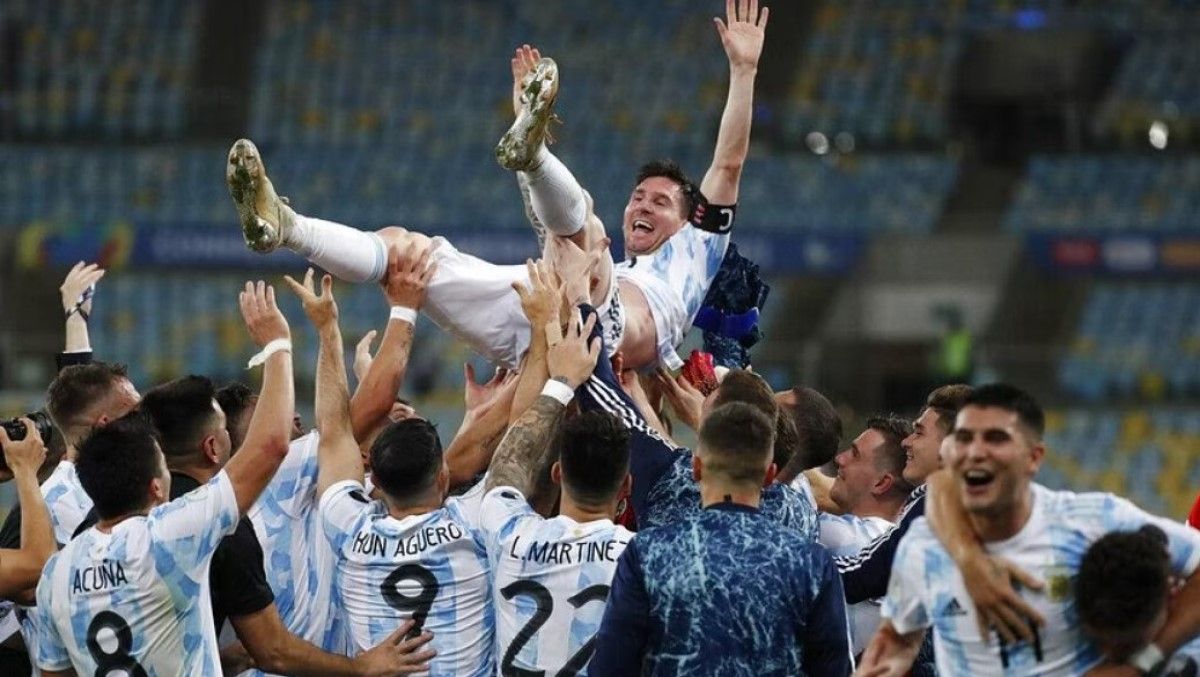 Ліонель Мессі після перемоги на Копа Амеріка-2021 / AP