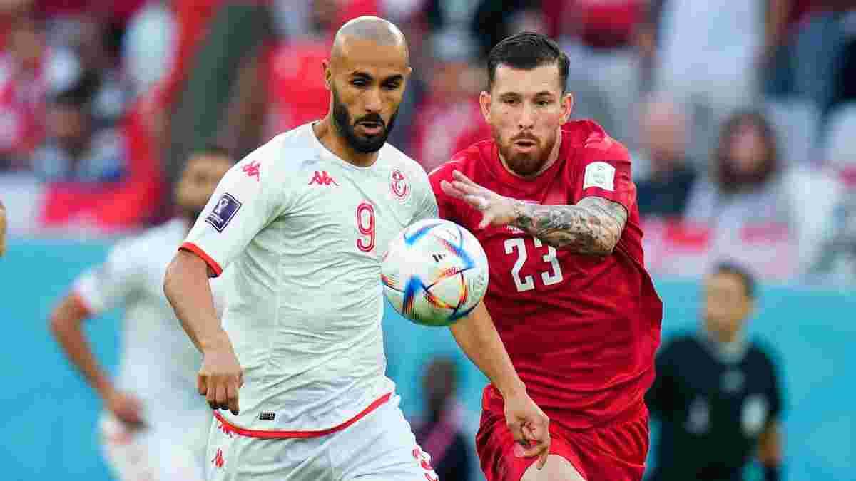 Спірне суддівське рішення і епічний промах з метра у відеоогляді матчу Данія – Туніс