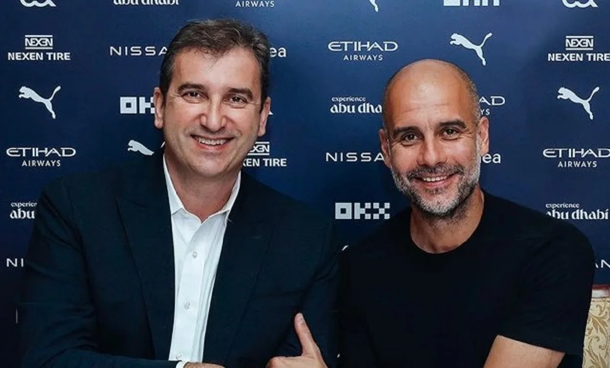 Ферран Сориано и Хосеп Гвардиола / Сайт Ман Сити