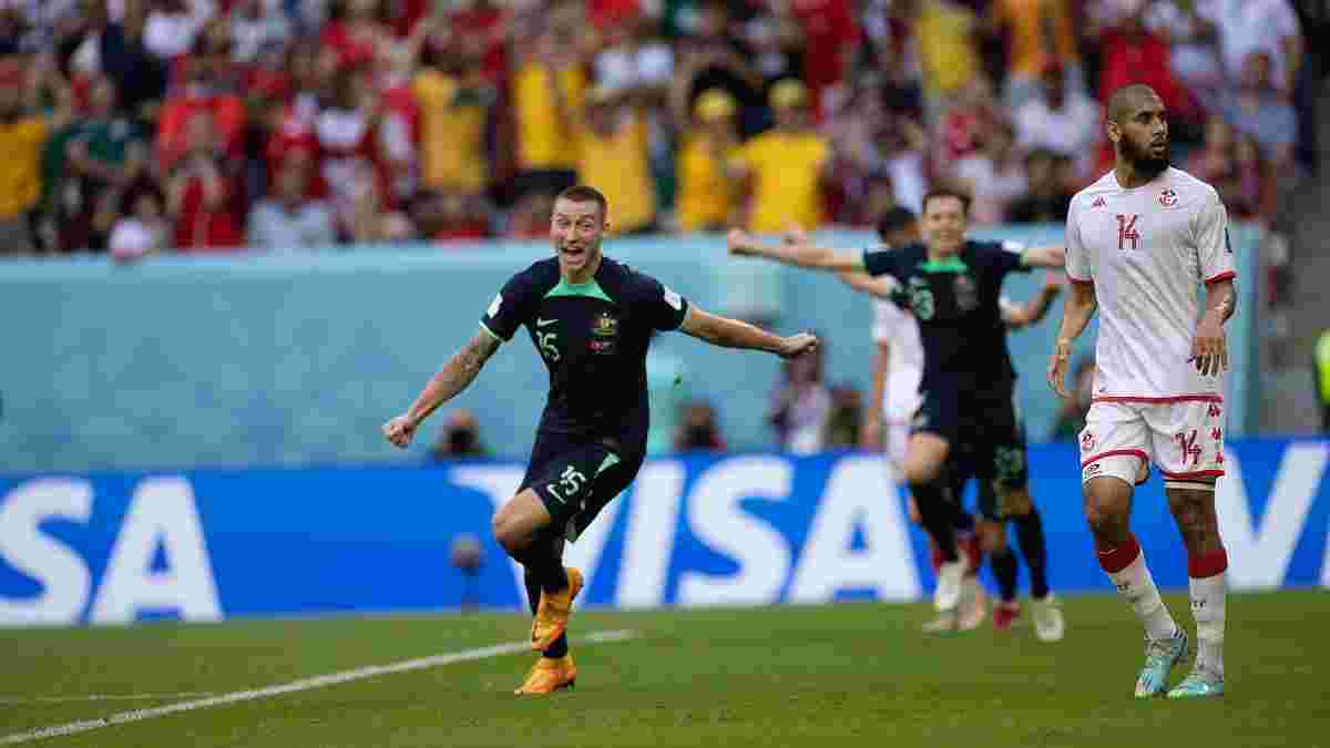 Австралія сенсаційно обіграла Туніс на ЧС-2022 – історичні гол та рахунок