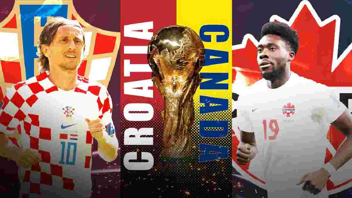 Хорватия – Канада: стартовые составы и онлайн-трансляция матча ЧМ-2022