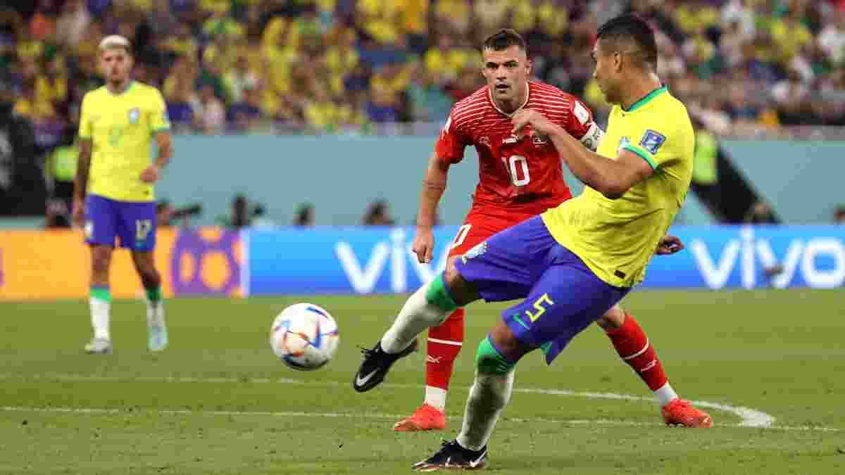 Бразилія дотиснула Швейцарію гарматою Каземіро та вийшла у плей-офф ЧС-2022
