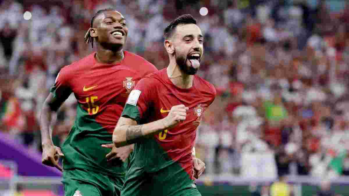 Дубль Фернандеша у відеоогляді матчу Португалія – Уругвай – 2:0