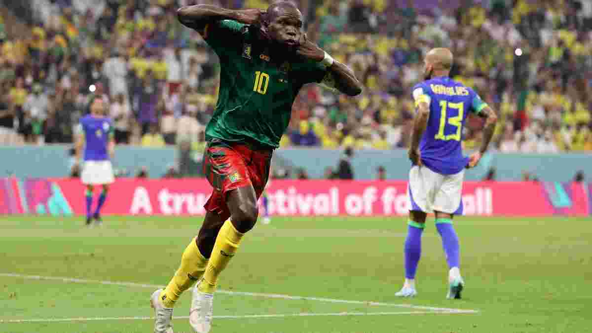 Сенсаційна поразка пентакампеонів у відеоогляді зустрічі Камерун – Бразилія – 1:0