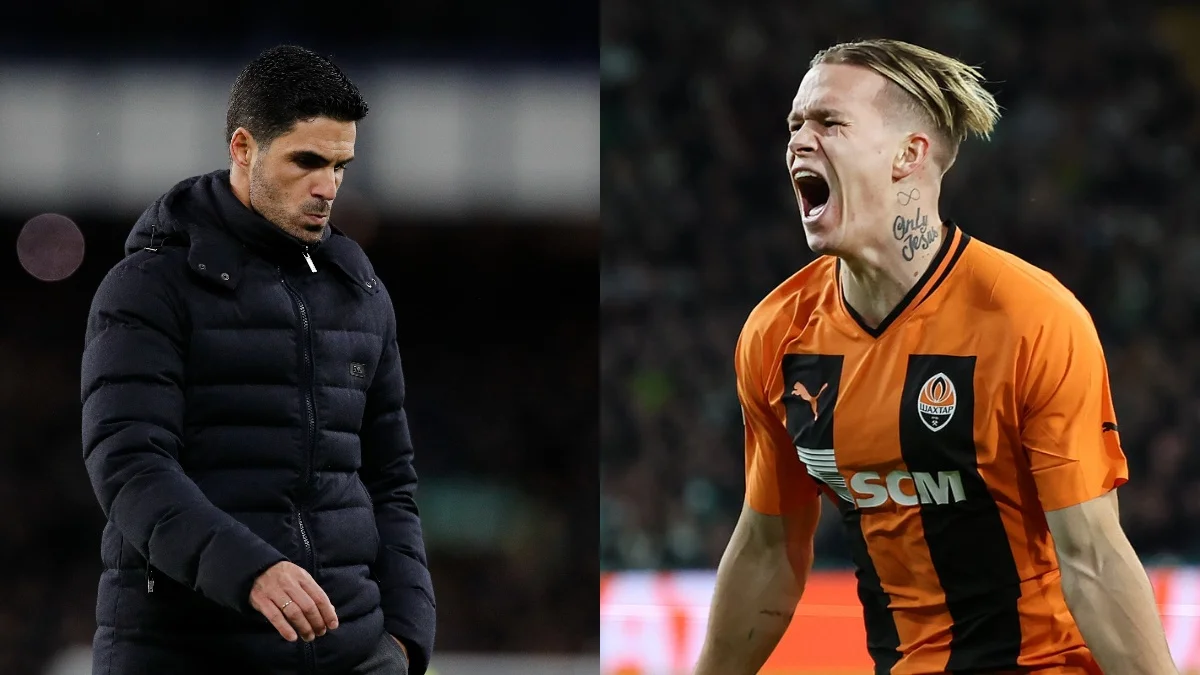 Мікель Артета та Михайло Мудрик