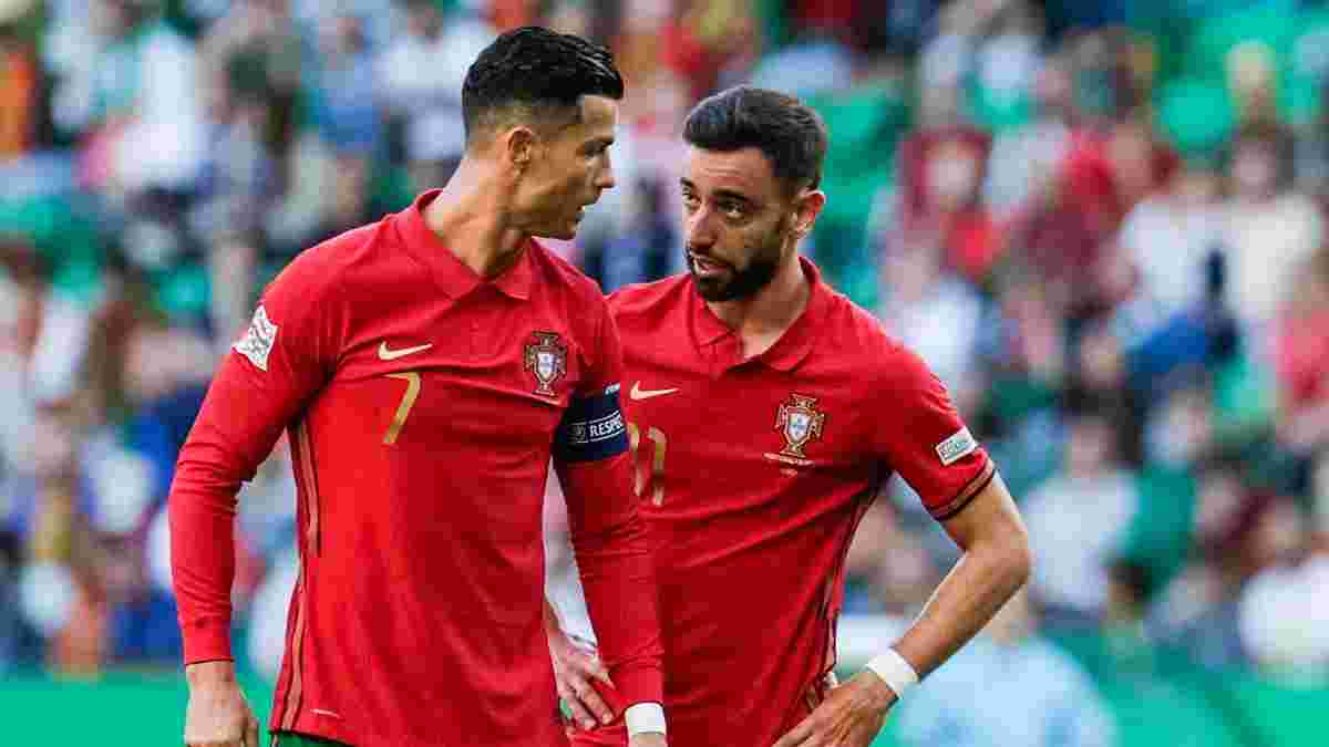 Фернандеш сделал резкое заявление по поводу Роналду в запасе сборной Португалии – ранее игрокам приписывали конфликт