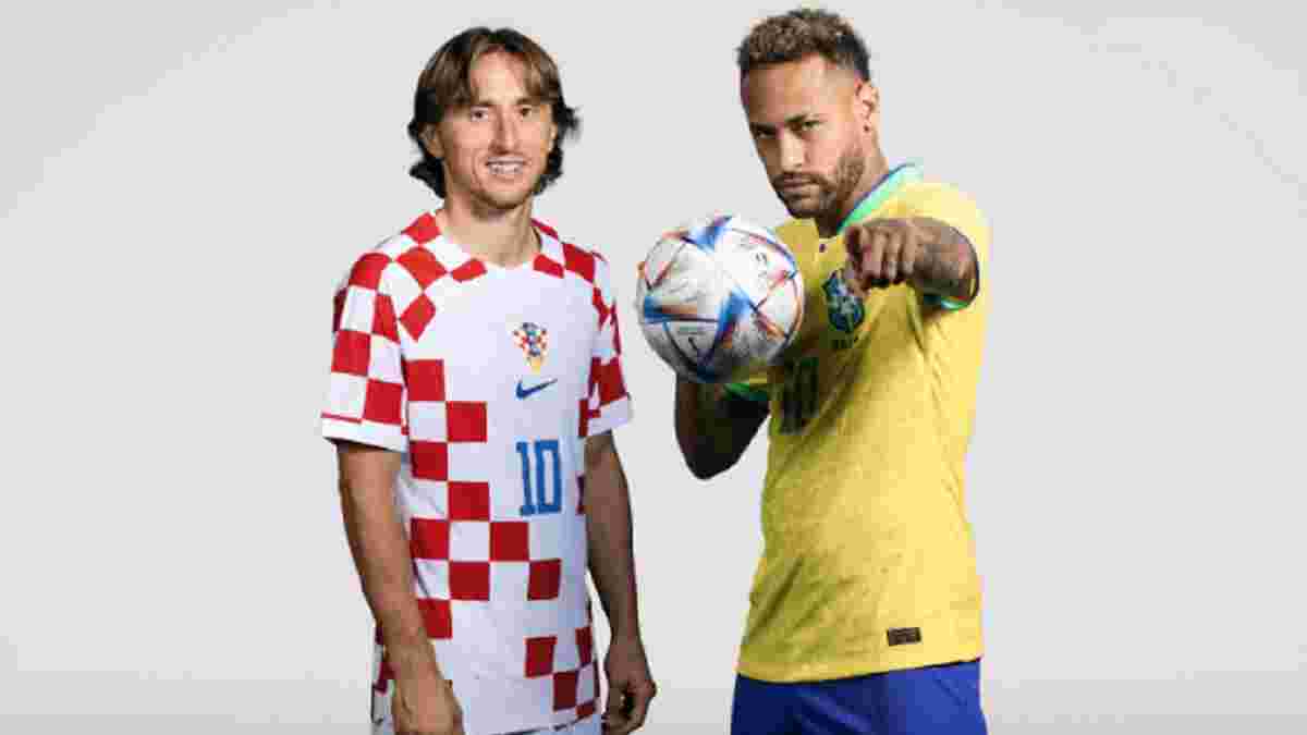 Хорватія – Бразилія: онлайн-трансляція матчу 1/4 фіналу ЧС-2022