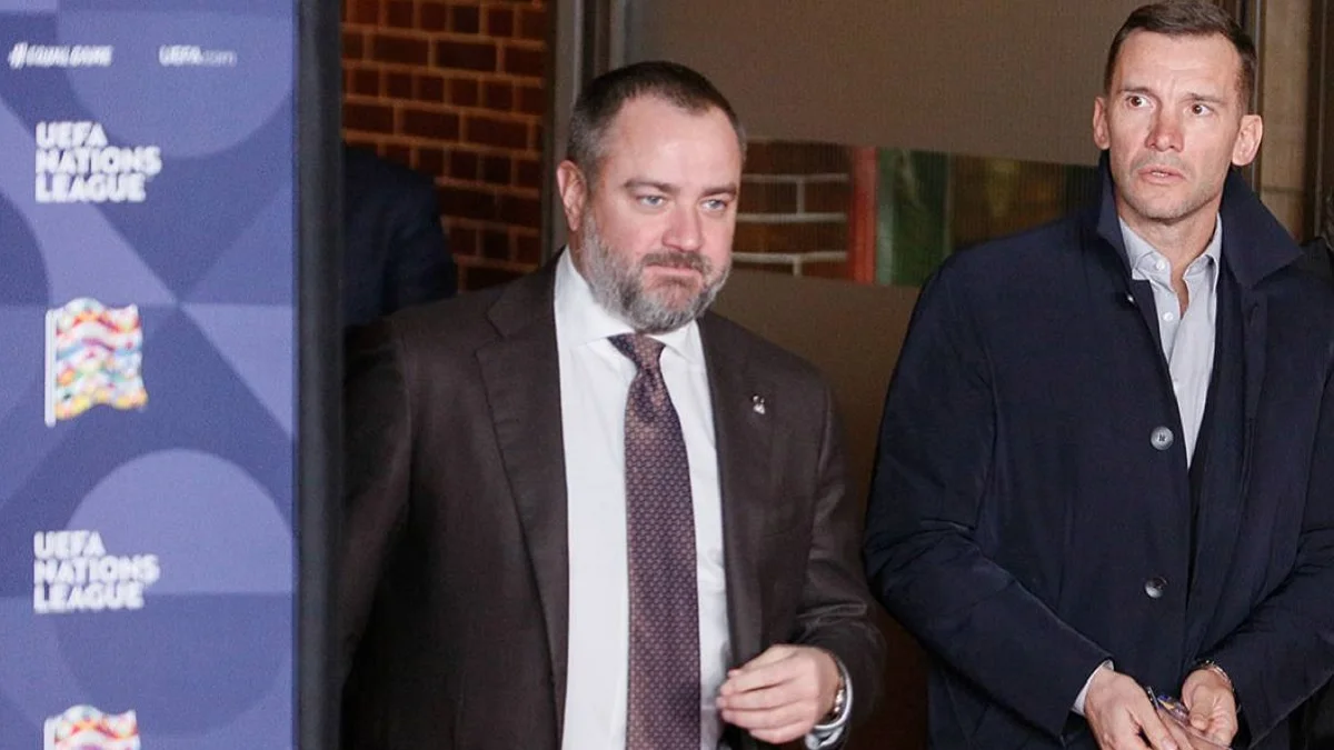 Андрей Павелко и Андрей Шевченко / УАФ