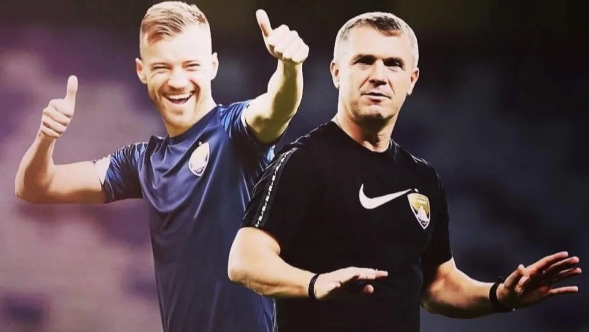 Ярмоленко та Ребров / колаж з соцмереж