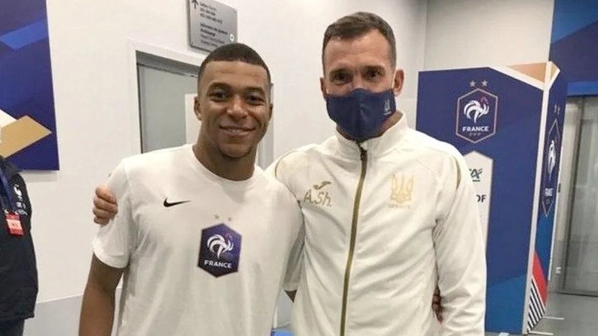 Килиан Мбаппе и Андрей Шевченко / Фото из открытых источников