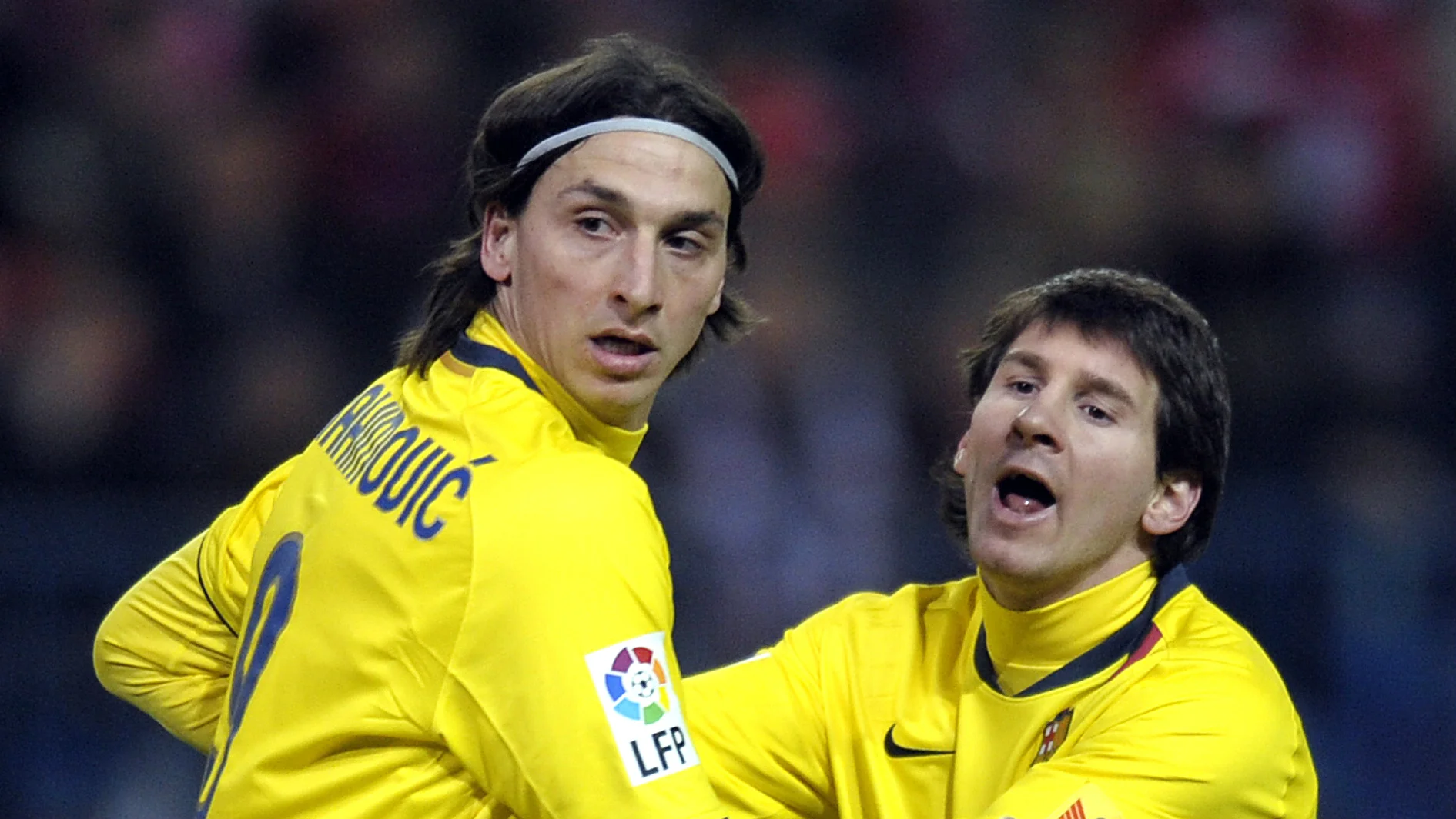 Ибрагимович и Месси / Getty Images