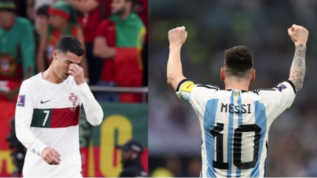 Роналду та Мессі / колаж 