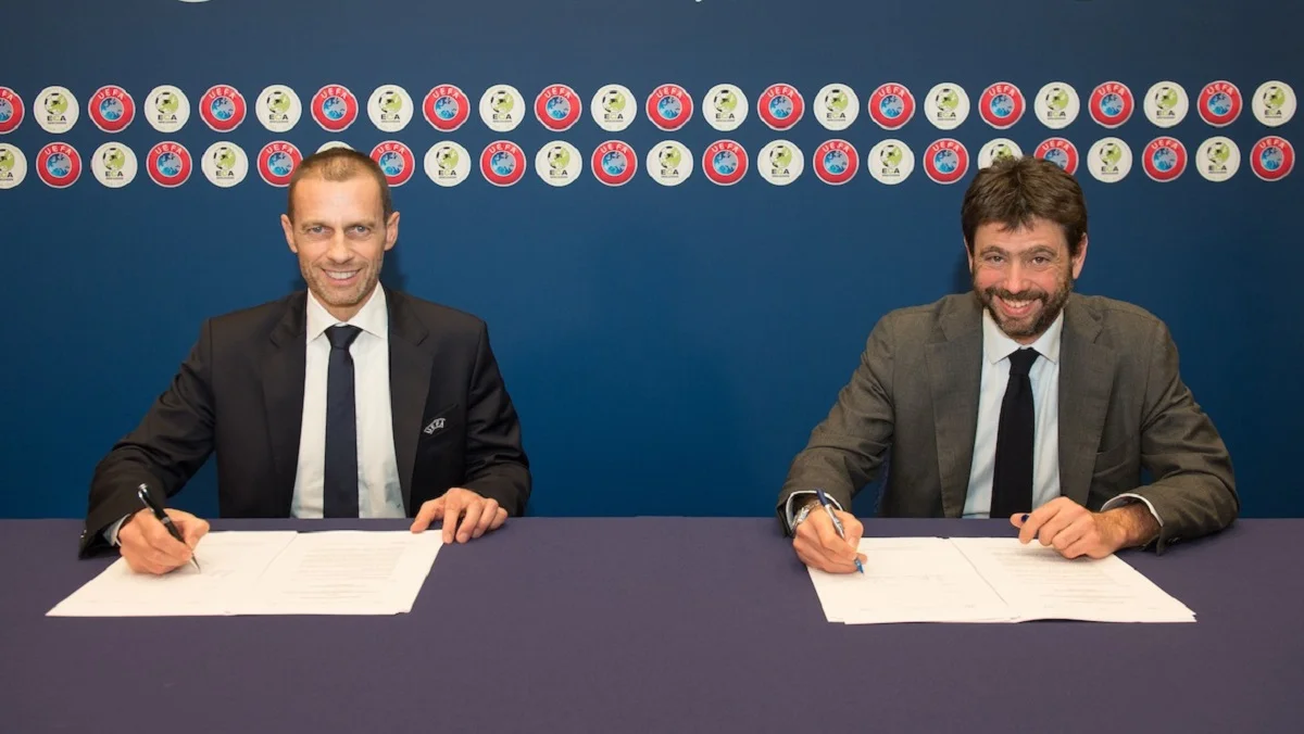 Александр Чеферин и Андреа Аньелли / фото: УЕФА