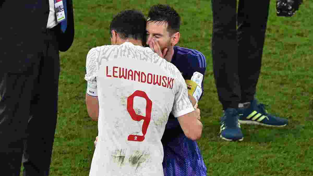 Левандовски вспомнил нашумевшую беседу с Месси после матча ЧМ-2022
