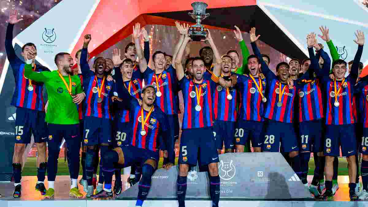 Барселона взяла первый трофей под руководством Хави, эффектно разбив Реал в финале Суперкубка – Гави создал три гола