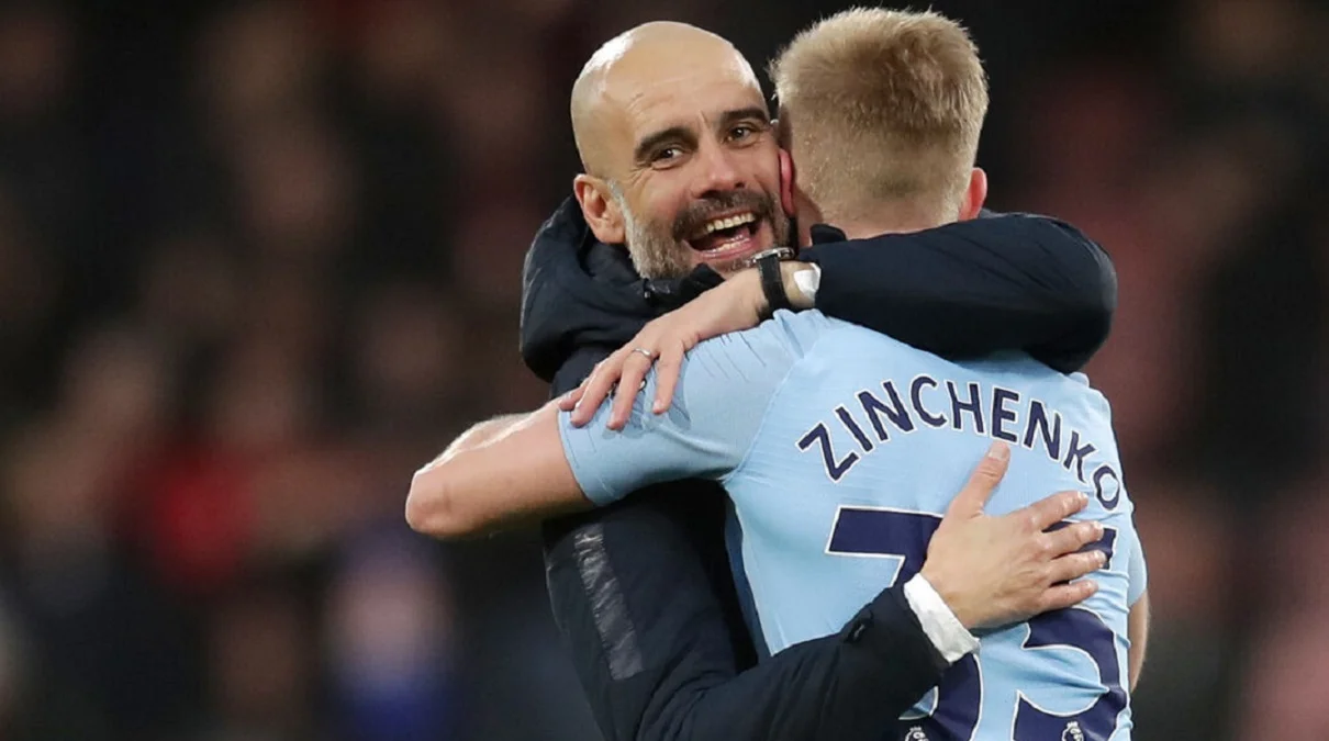 Хосеп Гвардіола та Олександр Зінченко / Манчестер Сіті
