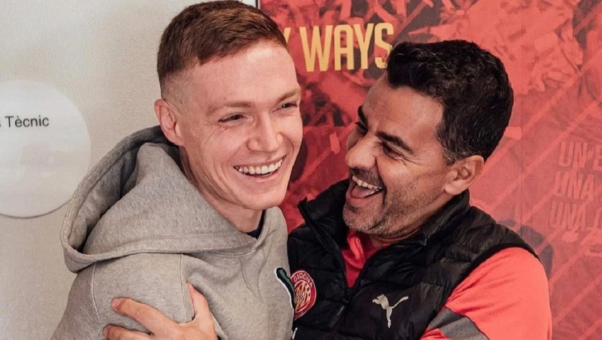 Цыганков и Мичел / фото ФК Жирона