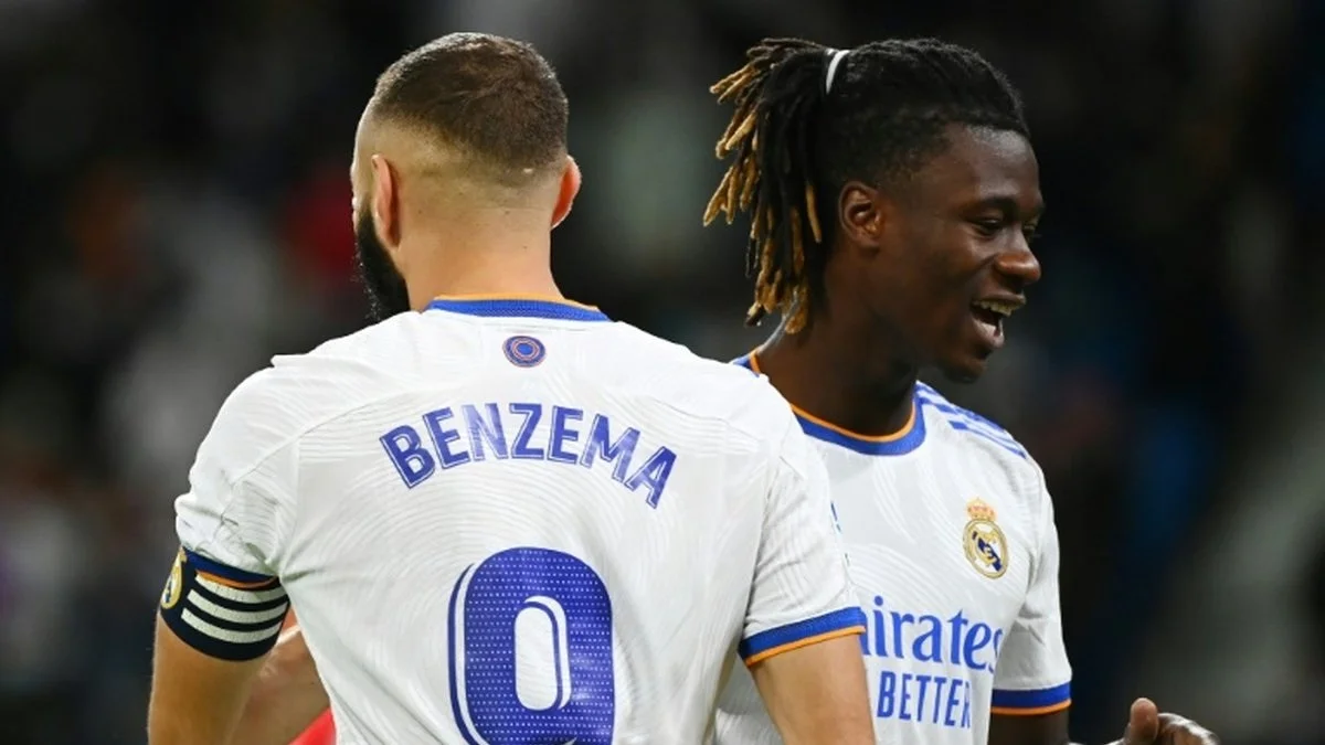 Карім Бензема та Едуардо Камавінга / AFP