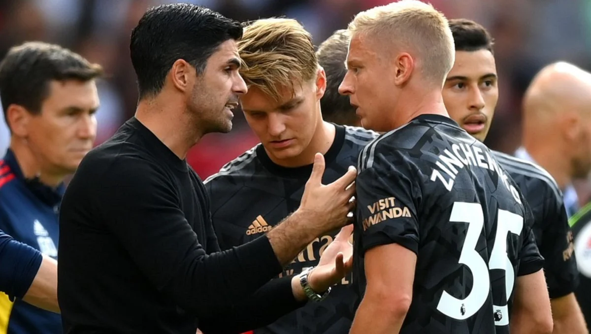 Мікель Артета і Олександр Зінченко / Getty Images