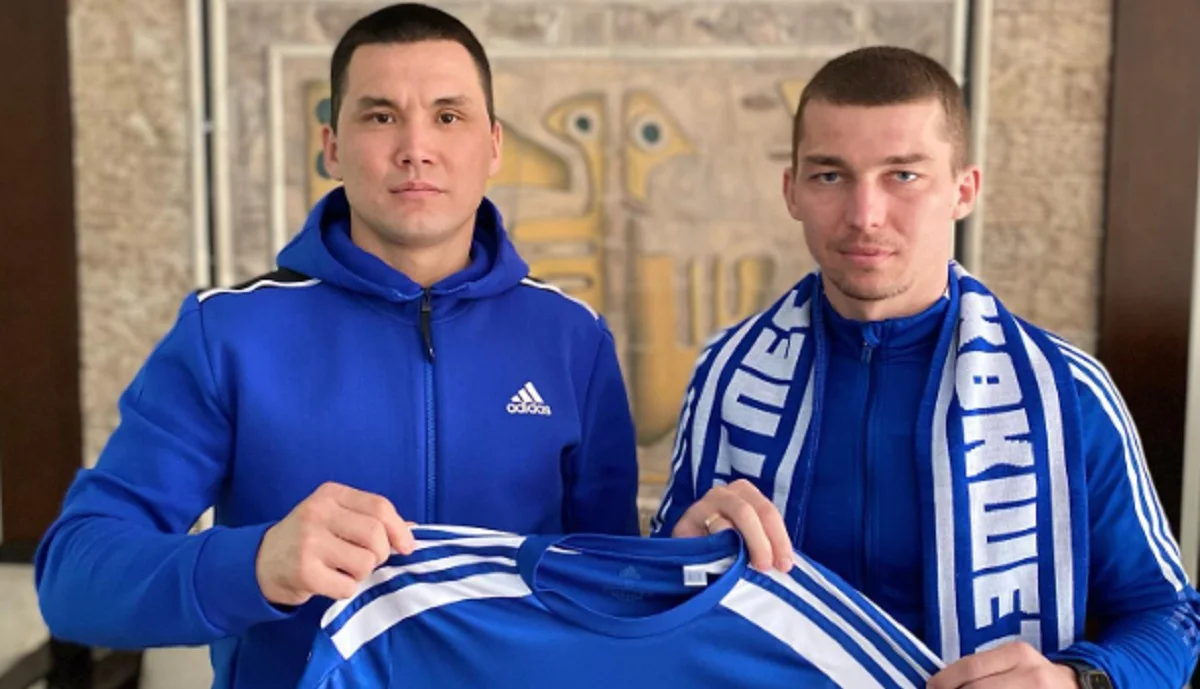 Іван Цюпа (праворуч) / ФК Окжетпес