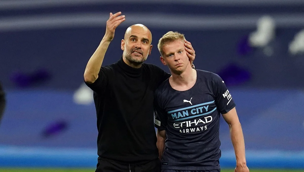 Гвардіола та Зінченко / Фото Ніка Поттса