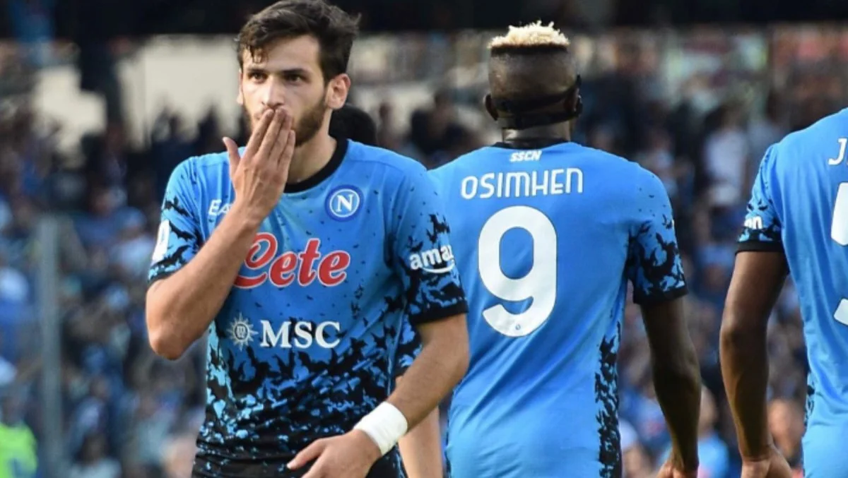 Кварацхелія та Осімхен / фото: ФК Наполі