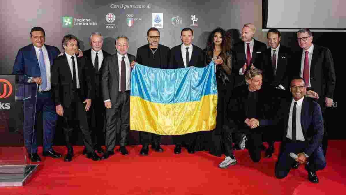 Шевченко продал флаг Украины за 110 тысяч евро и осчастливил итальянского таксиста