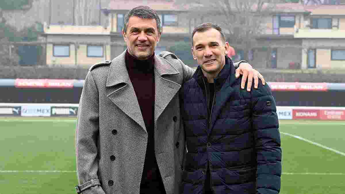 Шевченко прийшов на тренування Мілана – легендарні фото і обійми з найкращим гравцем "россонері"