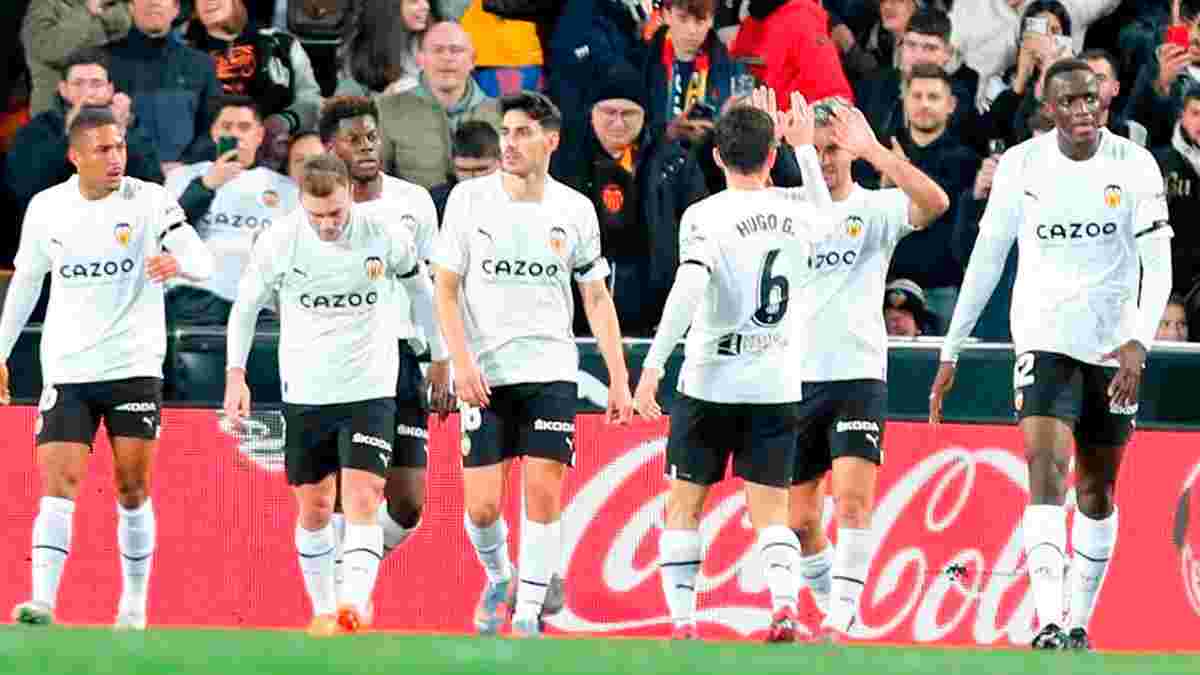 Валенсія перемогла Реал Сосьєдад і перервала 8-матчеву безвиграшну серію, Райо Вальєкано не зміг зняти прокляття Кадіса