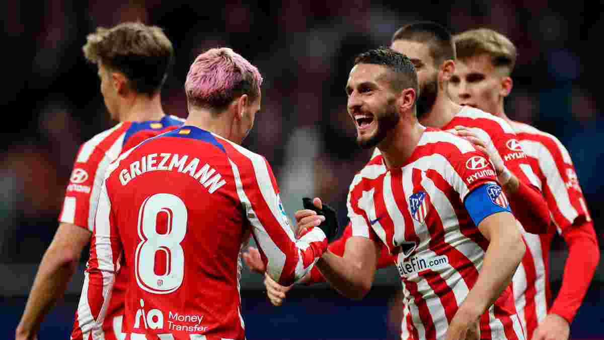 Атлетико забил 6 голов Севилье в историческом матче Симеоне, Вильяреал поднялся в зону еврокубков