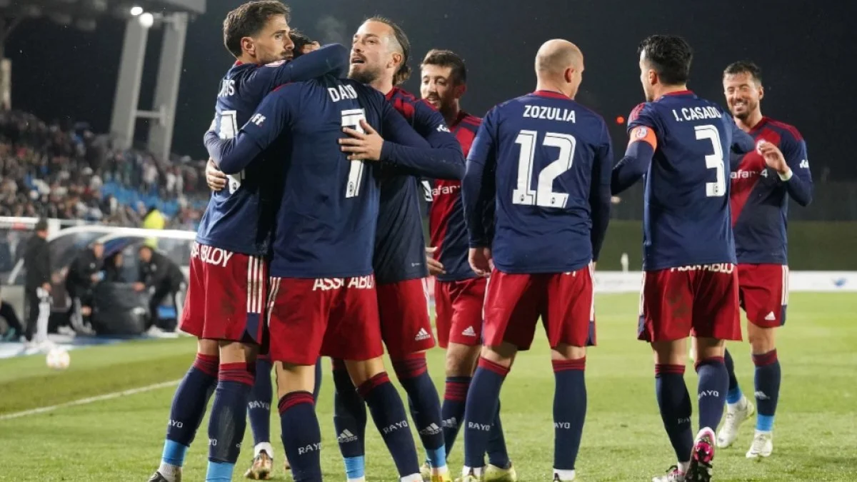 Райо Махадаонда празднует гол в ворота Реала Кастильи / фото: ФК Райо Махадаонда