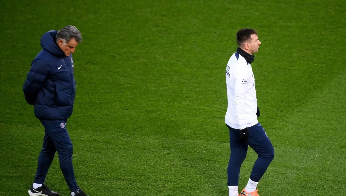 Кристоф Гальтье и Лео Месси / фото: ФК ПСЖ