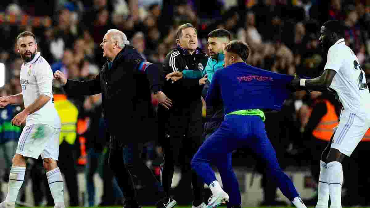 Барселона – Реал: звезда мадридцев спровоцировал стычку после Класико – рецидивиста оттягивали партнеры и соперники