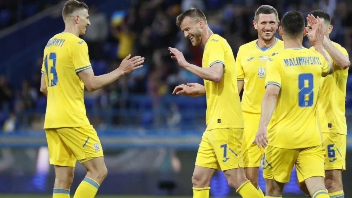 Игроки сборной Украины / Reuters