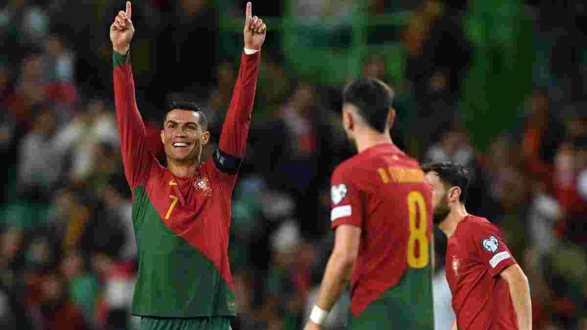 Отбор к Евро-2024: Роналду в рекордном матче разбил Лихтенштейн, экс-партнер Малиновского хет-триком принес победу