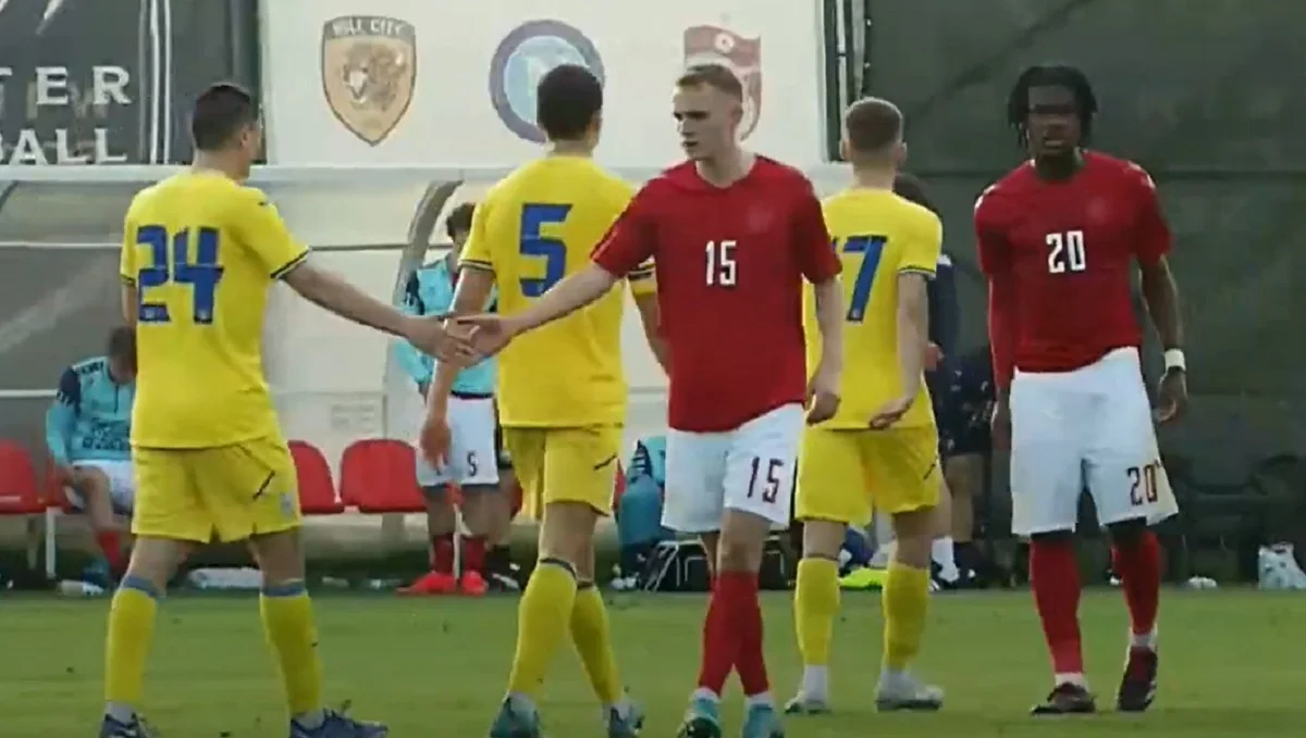 Україна U-21 – Данія U-21 – 3:2 / Стоп-кадр з трансляції