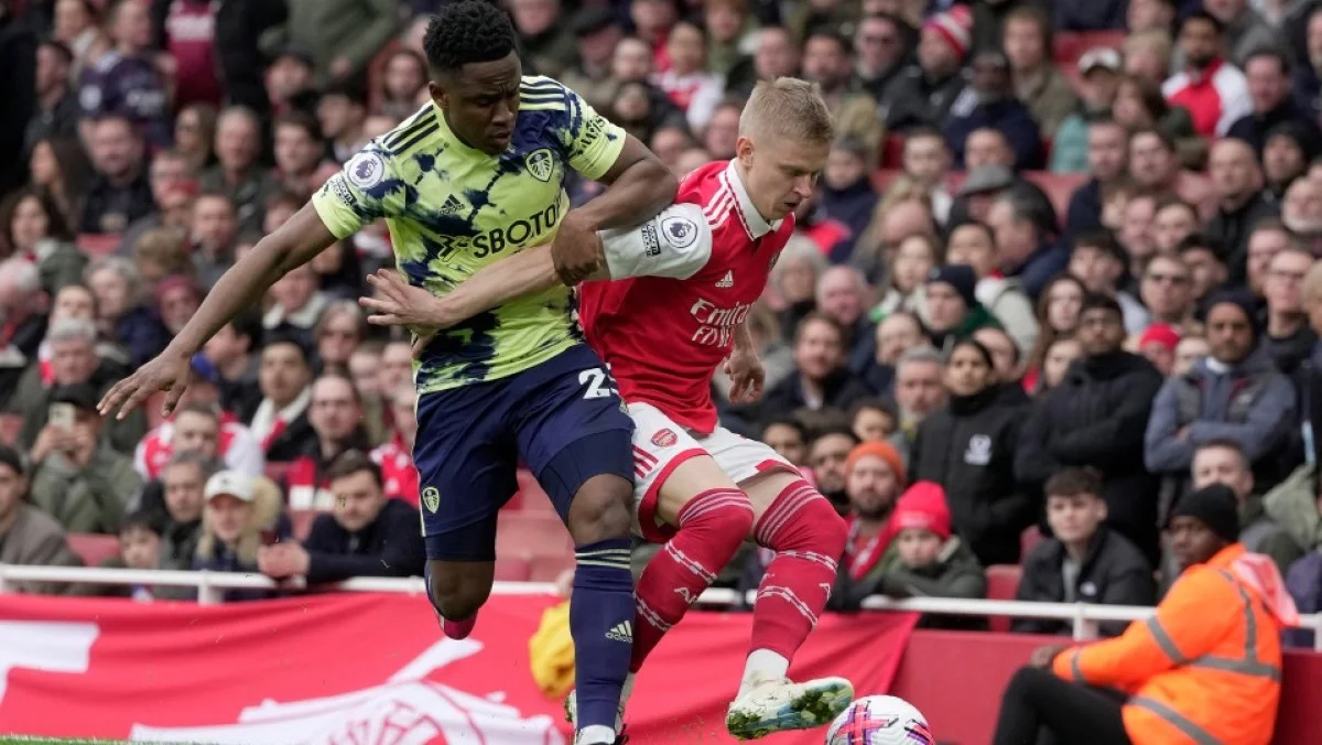 Олександр Зінченко у грі проти Лідса / AP