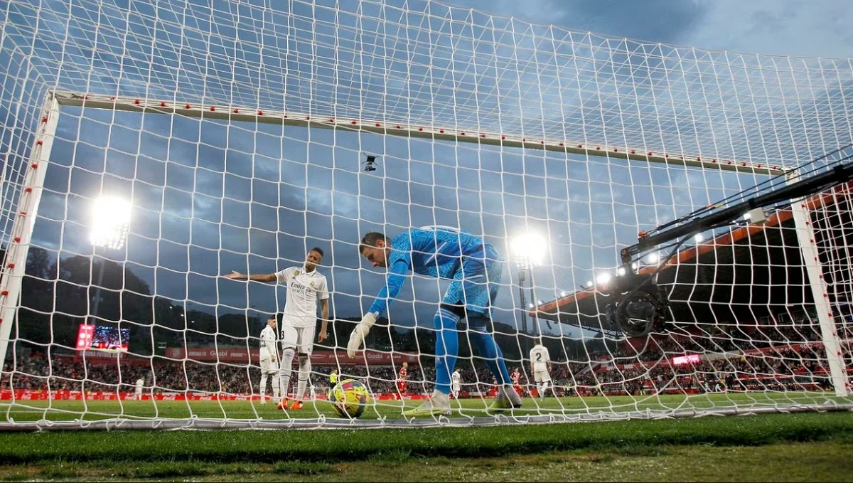 Лунин в матче против Жироны / AS