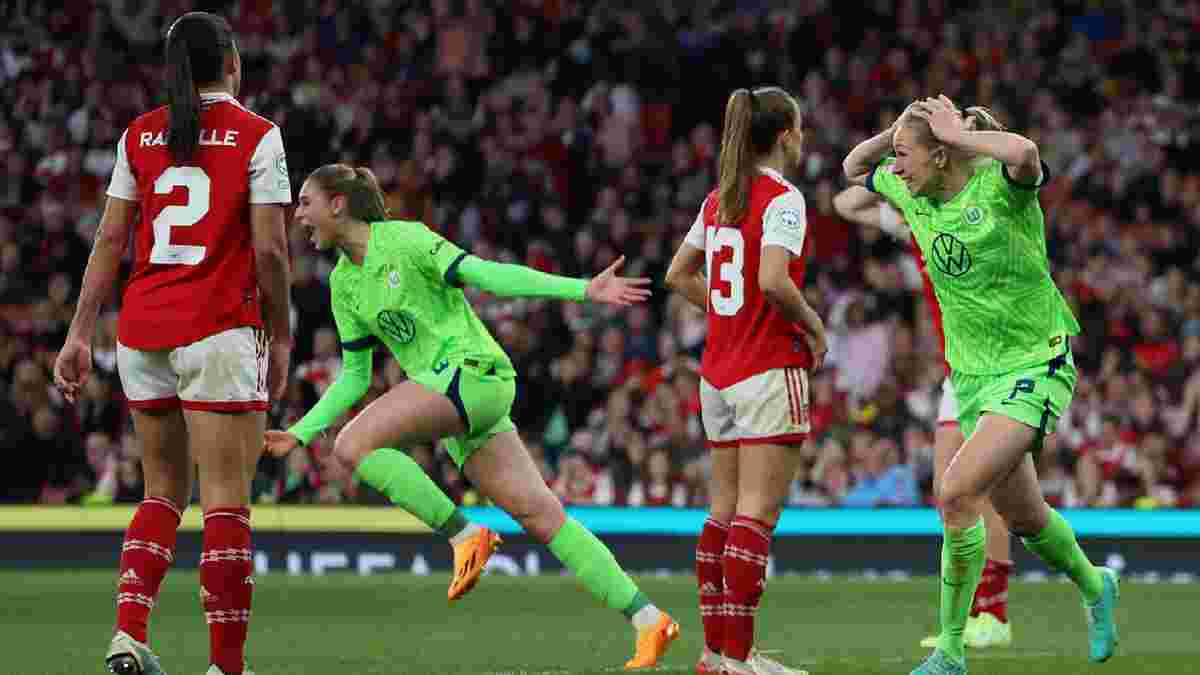 Вольфсбург одолел Арсенал в напряженном матче и оформил выход в финал женской Лиги чемпионов