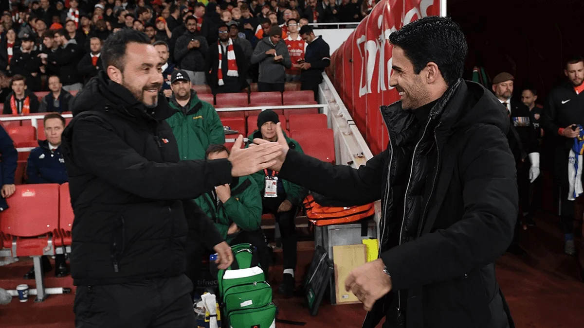 Роберто Де Дзербі та Мікель Артета / Фото Арсенала