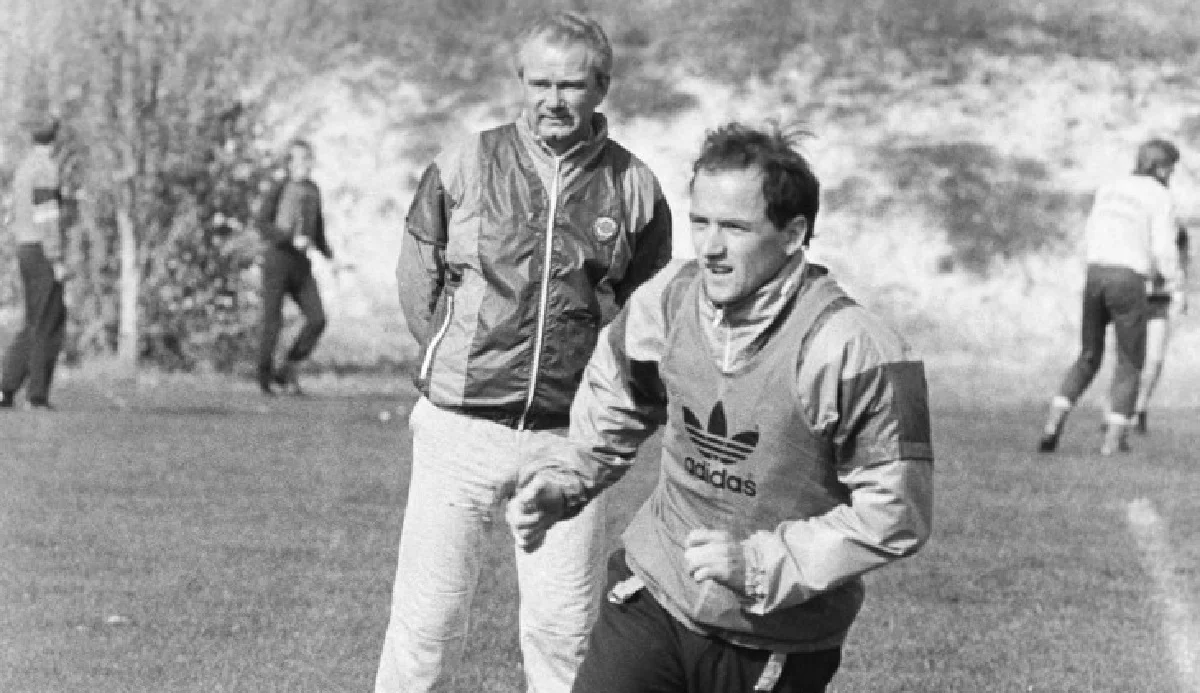 Валерий Лобановский и Игорь Беланов / Фото из открытых источников